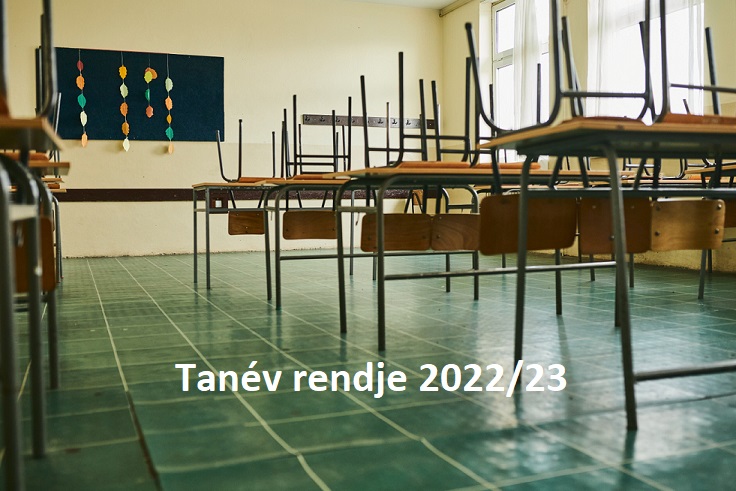 Tanév rendje 2022/2023