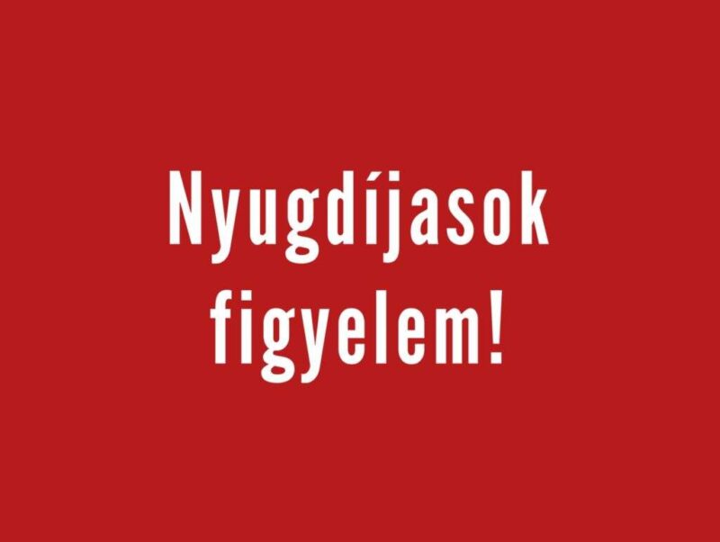 Nyugdíjemelés ősszel