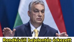 Orbán Viktor rendkívüli bejelentése!