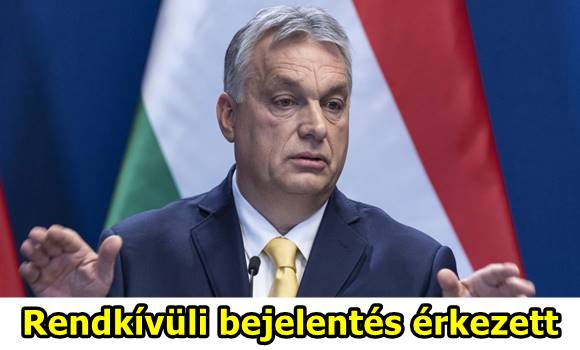 Orbán Viktor rendkívüli bejelentése!
