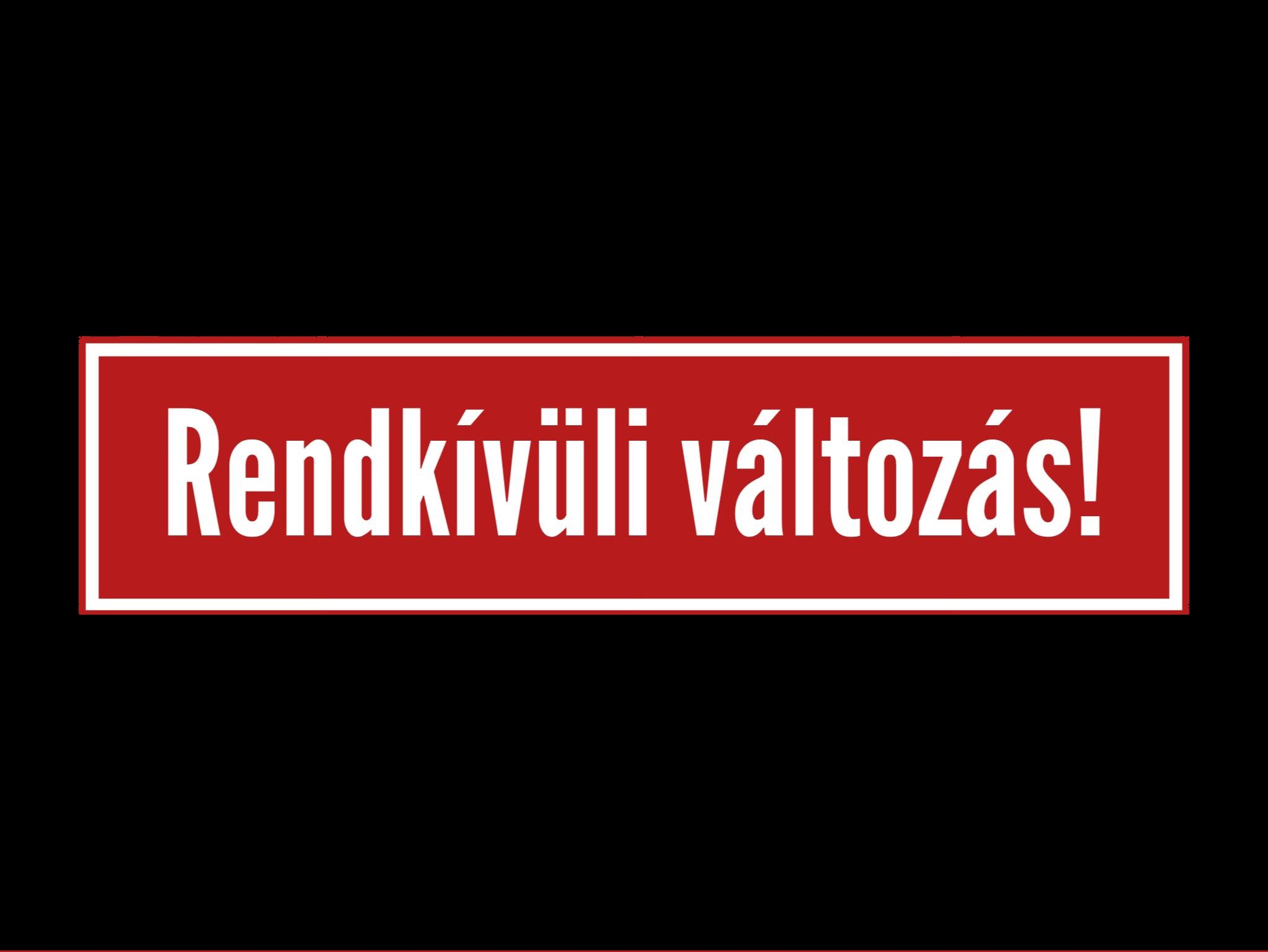 Rendkívüli változás