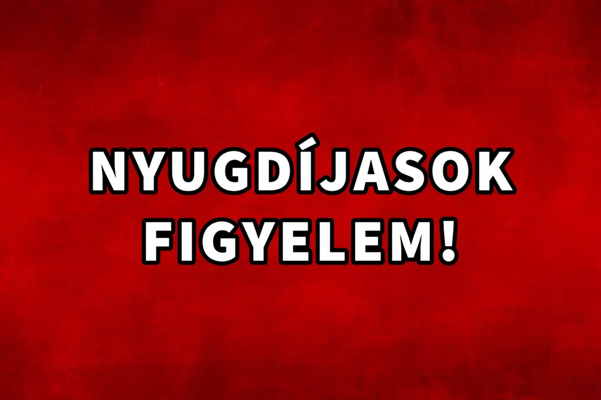 Nyugdíjasok figyelem