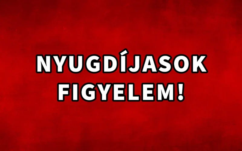 Nyugdíjasok figyelem