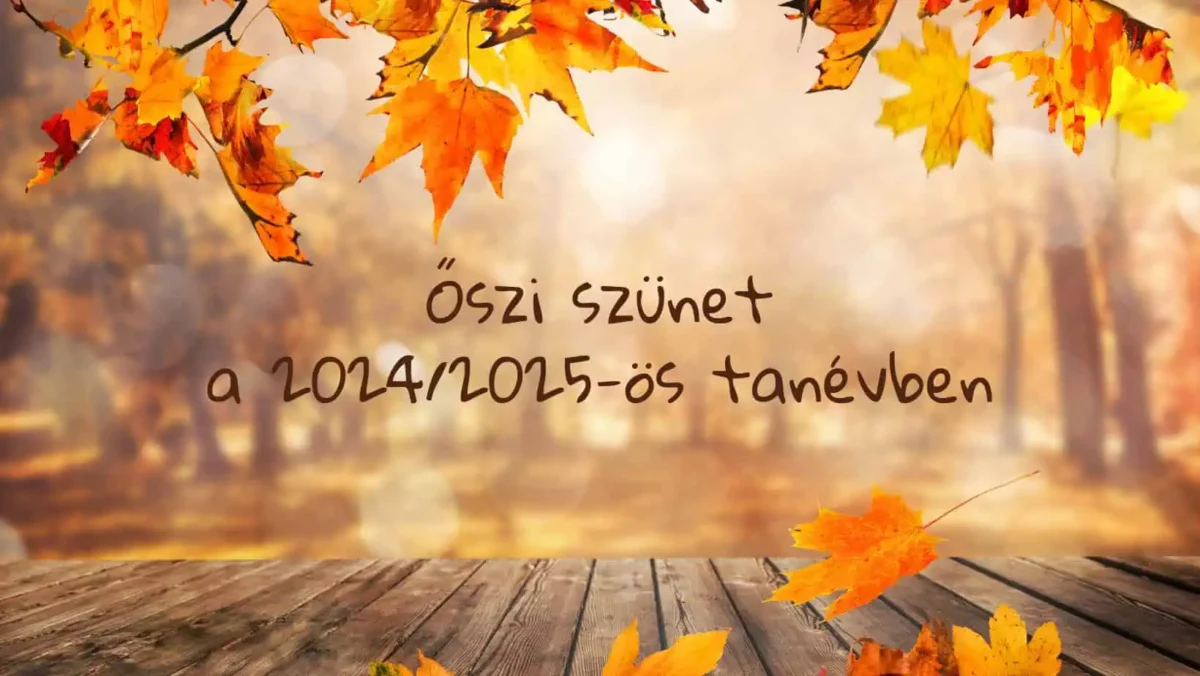 őszi szünet 2024 - óraátállítás