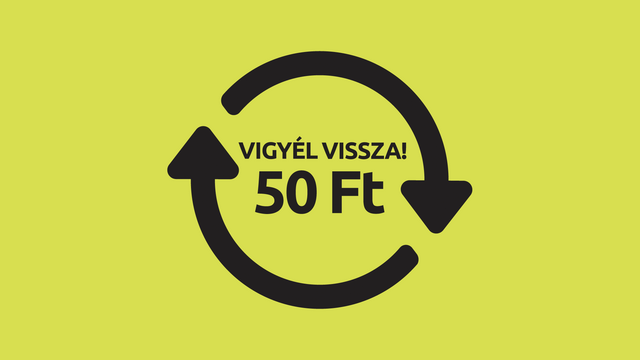 üvegvisszaváltás 50 forint