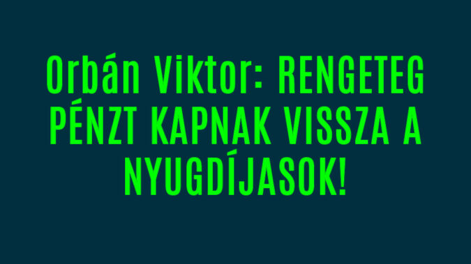 Áfa visszatérítés nyugdíjasoknak 2025