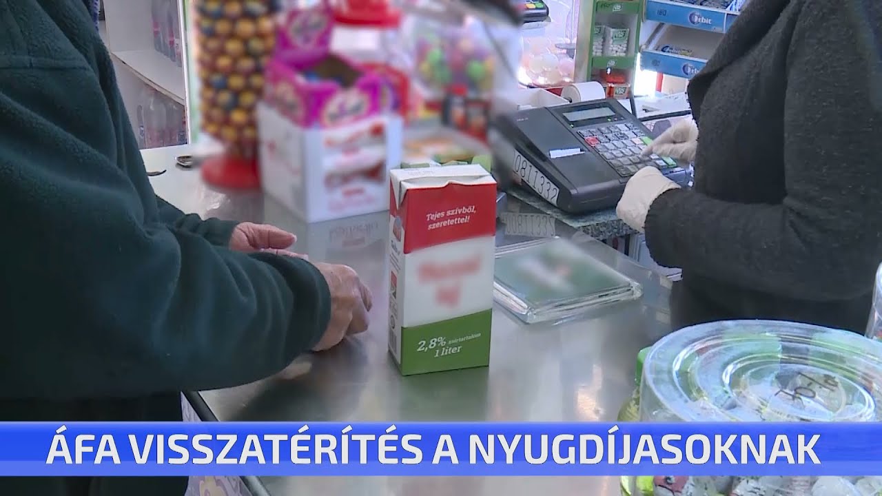 áfa visszatérítés nyugdíjasoknak