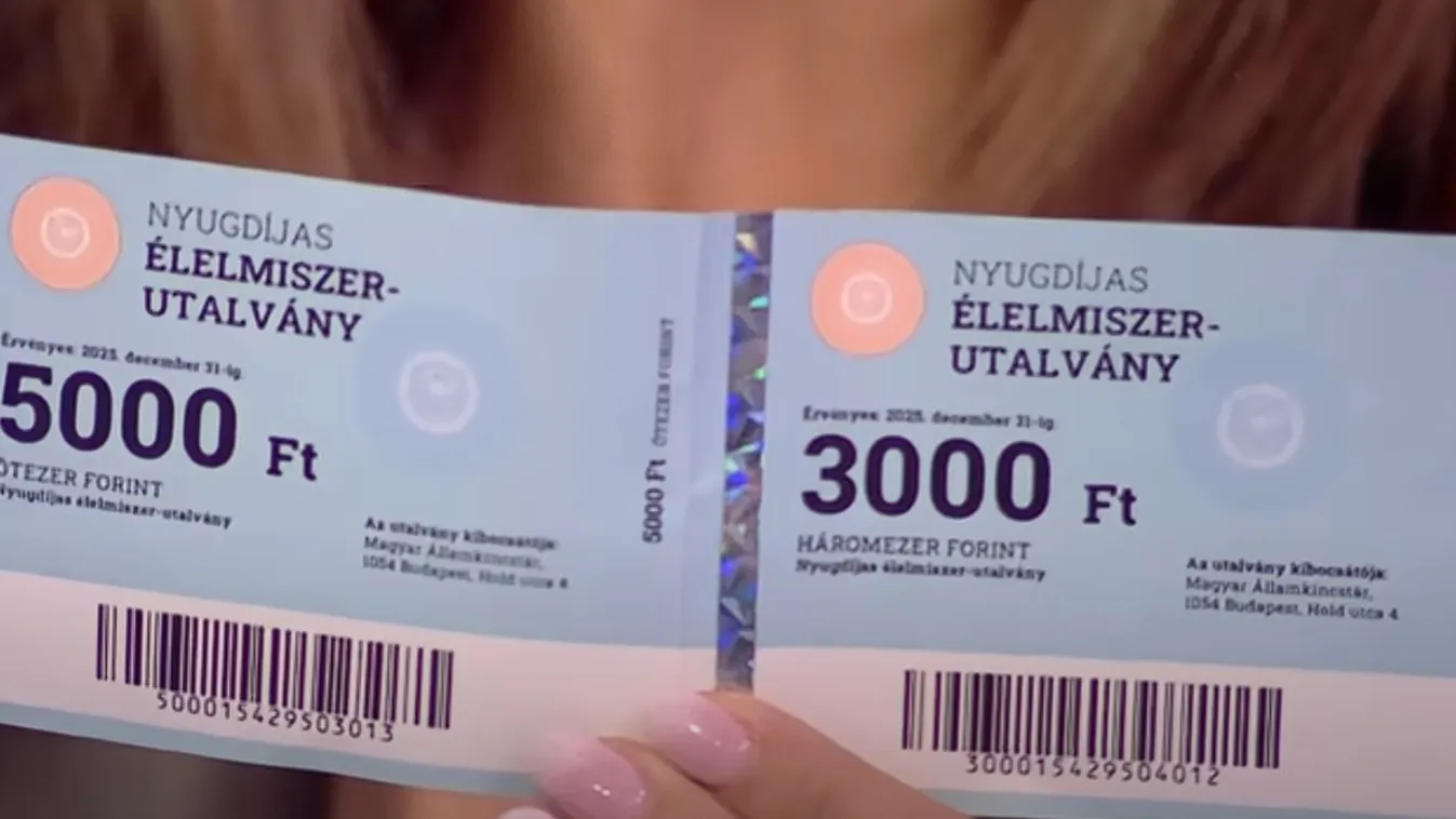 nyugdíjas élelmiszer utalvány