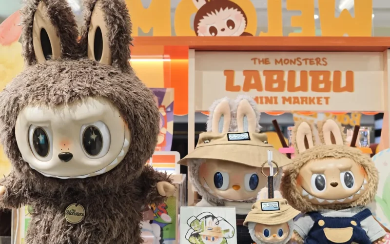 Labubu plüssfigura
