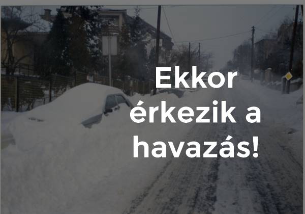 Ekkor érkezik a havazás