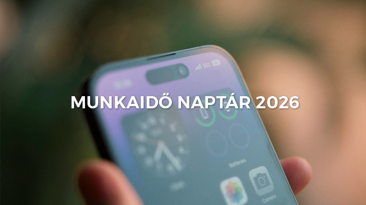 Munkaidő naptár 2026 - letölthető és nyomtatható pdf munkaidő naptár 2026-ra!