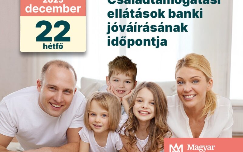 Családtámogatások December 22