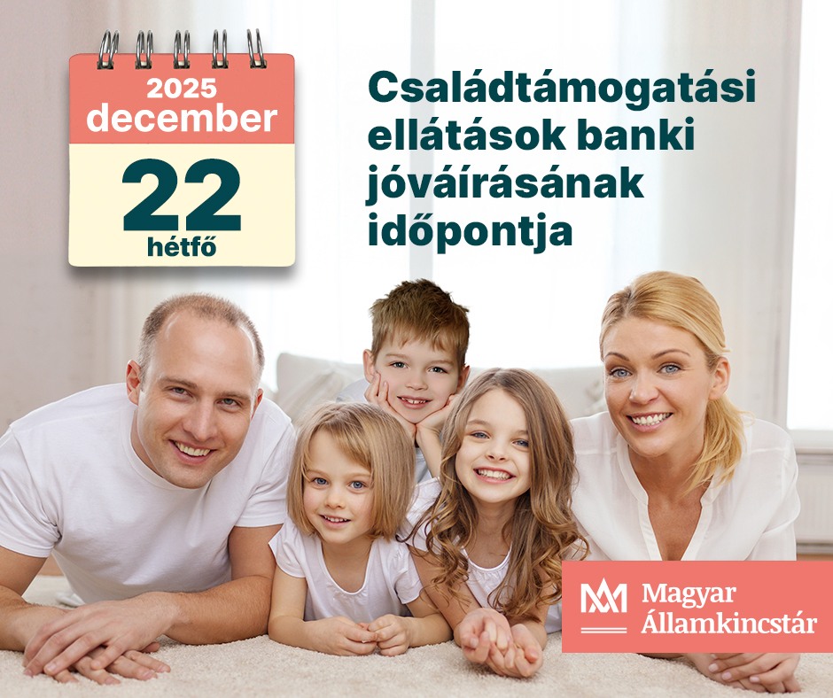 Családtámogatások December 22