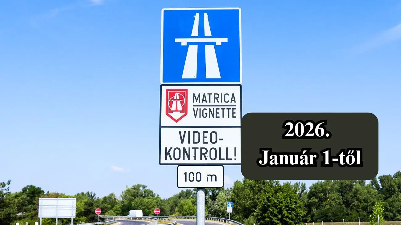 Autópálya matrica 2026