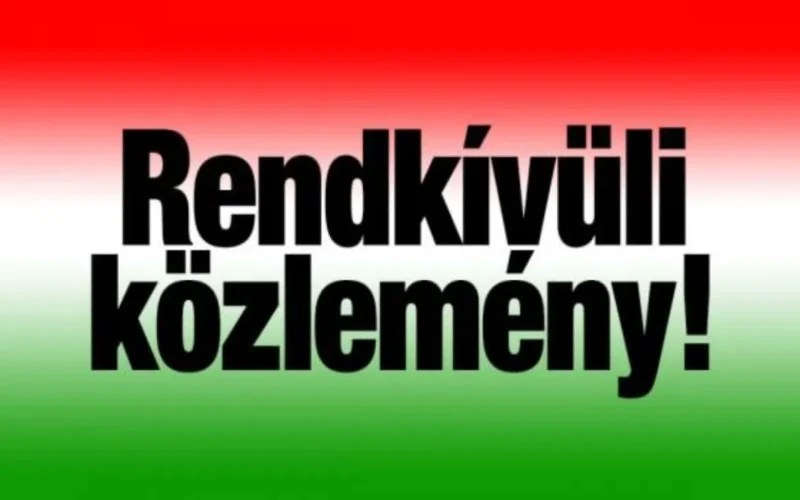 Rendkívüli közlemény