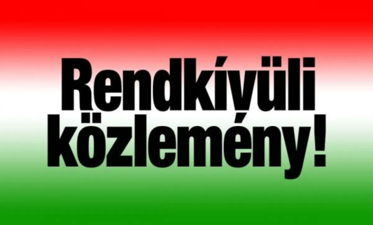 Rendkívüli közlemény