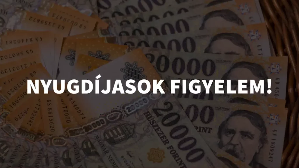Nyugdíjasok figyelem felírat