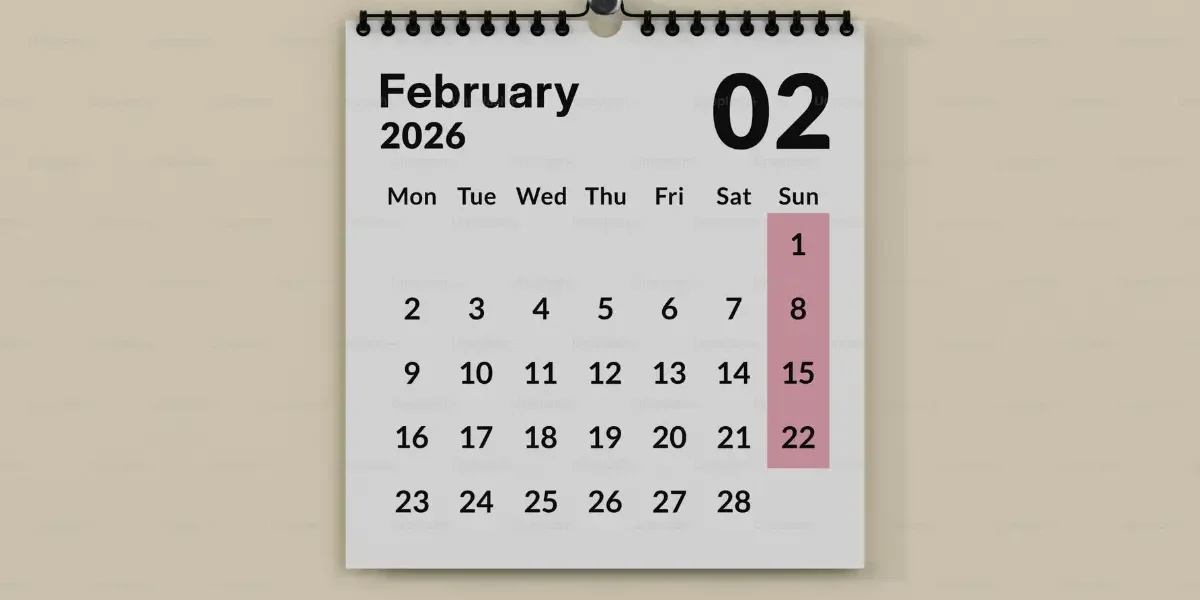 2026-os februári naptár